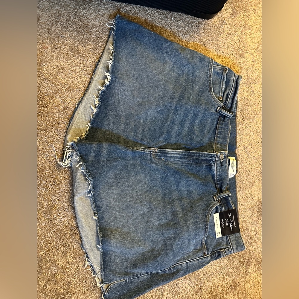Abercrombie and fitch mom jean shorts